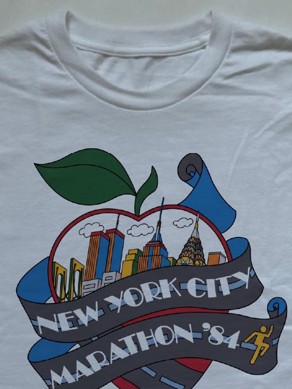 1984 New York City Marathon tshirt NYC runner sportswear sports training gym tee